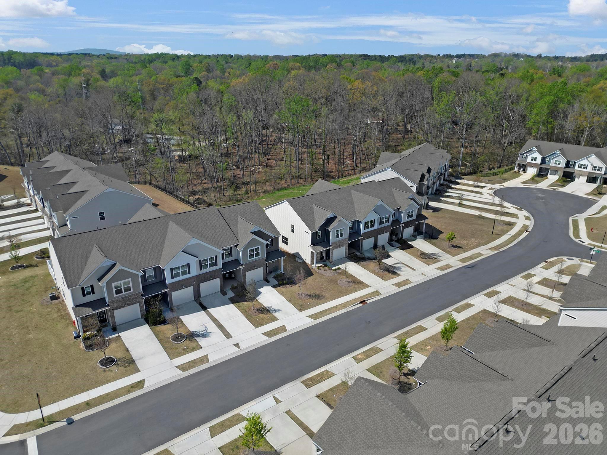 7032 Everly Commons Lane Fort Mill, SC 29708 - Photo 34 of 37 an aerial view of a house with lake view and mountain view