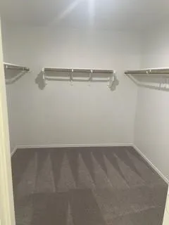 a view of small space with racks on the wall