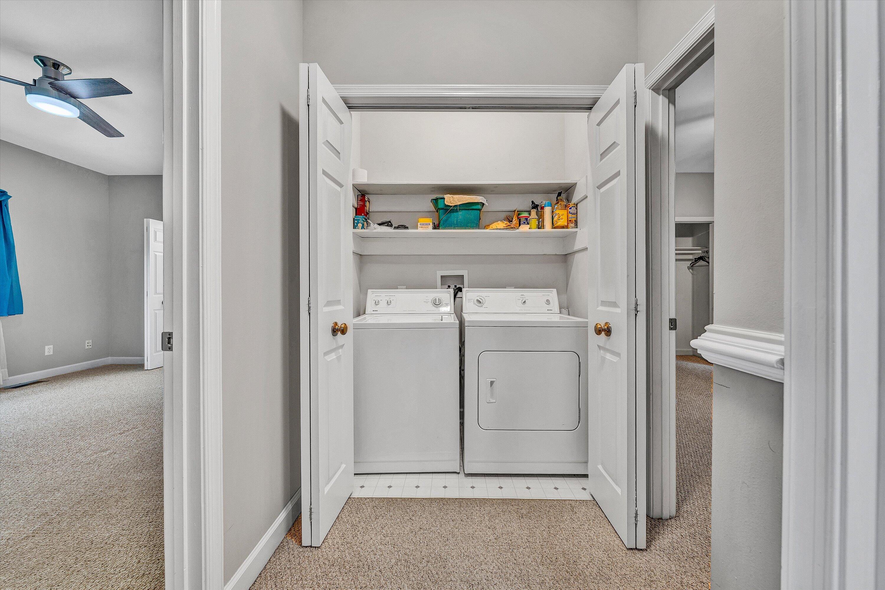 2326 Lake Retreat Road Huddleston, VA 24104 - Photo 31 of 42 a utility room with cabinets washer and dryer