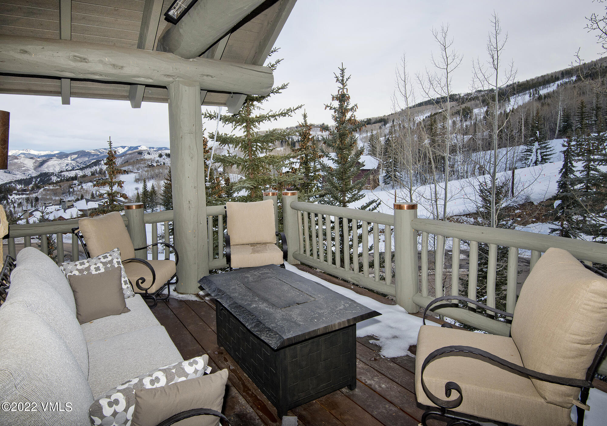 1250 Bachelor Ridge Road Avon, CO 81620 - Photo 45 of 60 a view of a chairs and table in the balcony