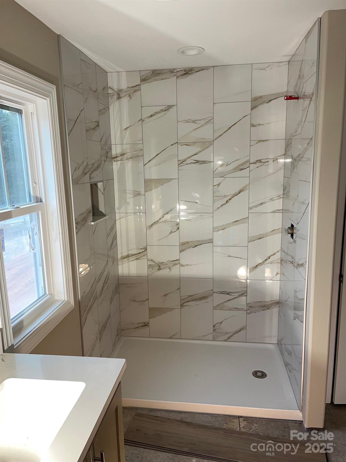 110 Alf Hoover Road Lincolnton, NC 28092 - Photo 26 of 35 a bathroom with a shower and a sink