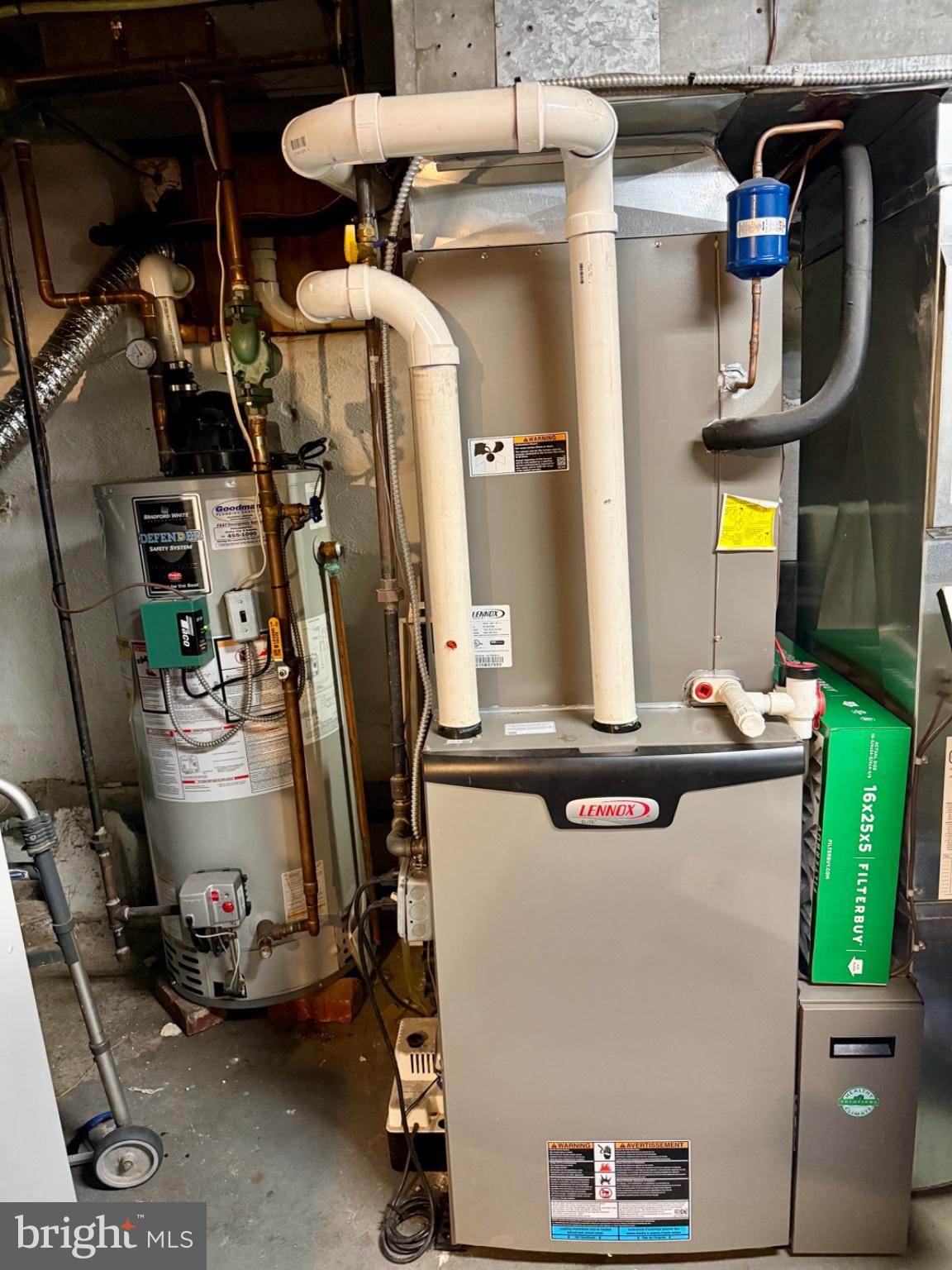1013 Wellington Road Jenkintown, PA 19046 - Photo 37 of 50 Bradford White water heater & Lenox FWA heater