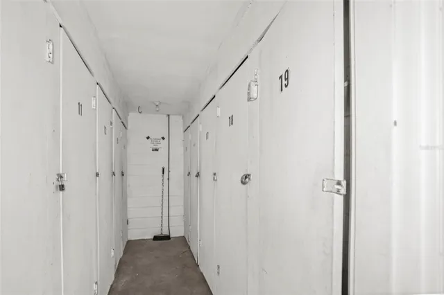 an aerial view of residential building with outdoor space