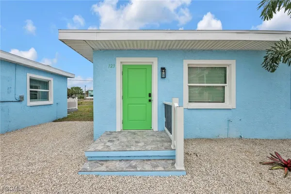a front view of a house