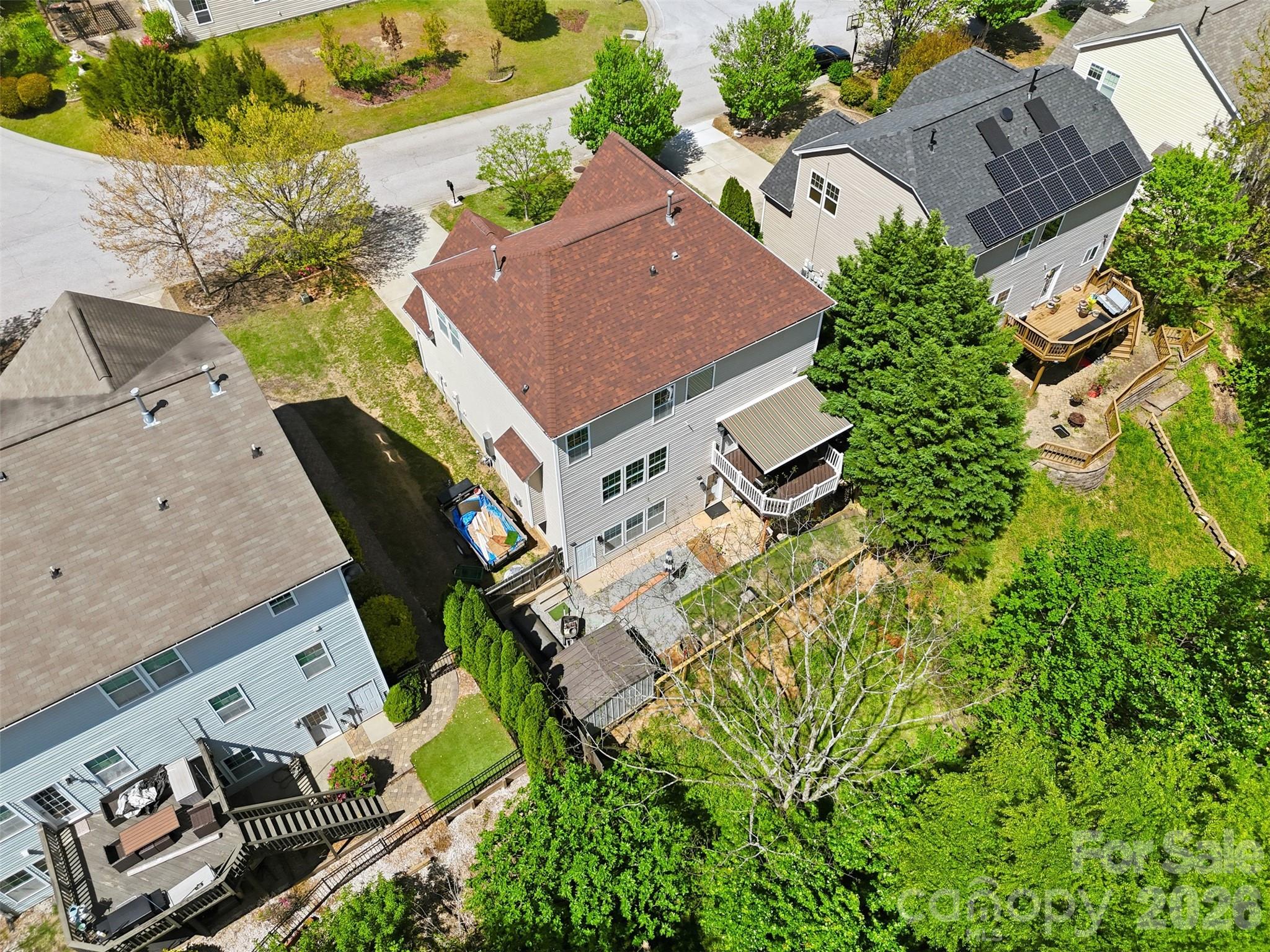 879 Ivy Trail Way Fort Mill, SC 29715 - Photo 34 of 44 an aerial view of a house with a garden