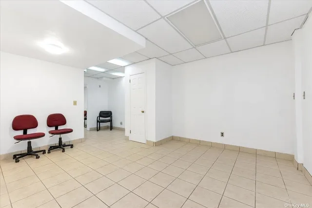 a view of room with gym equipment