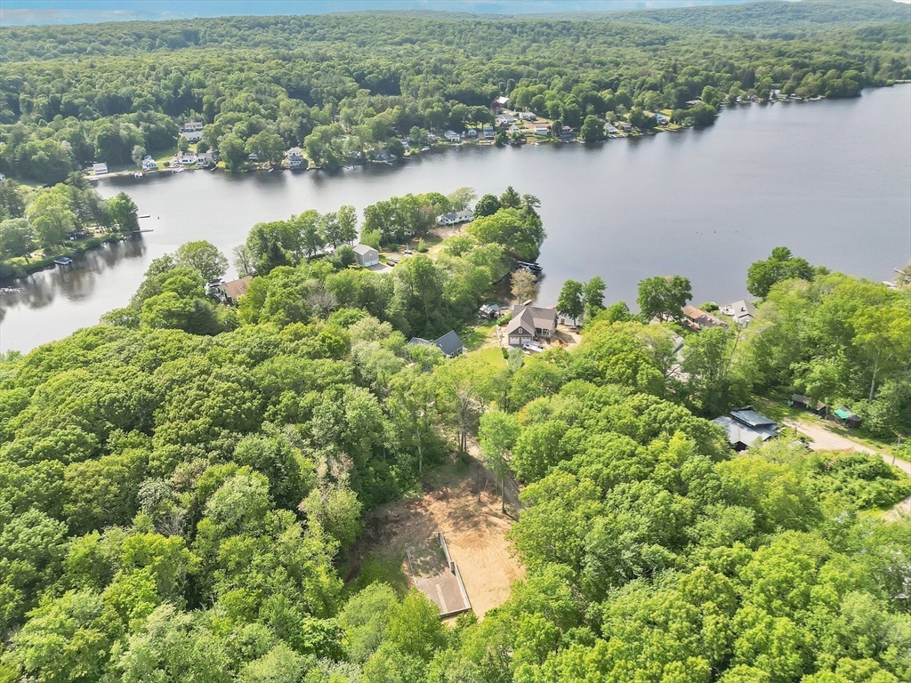50 Fountain Road Wales, MA 01081 - Photo 5 of 20 an aerial view of a houses with a lake view