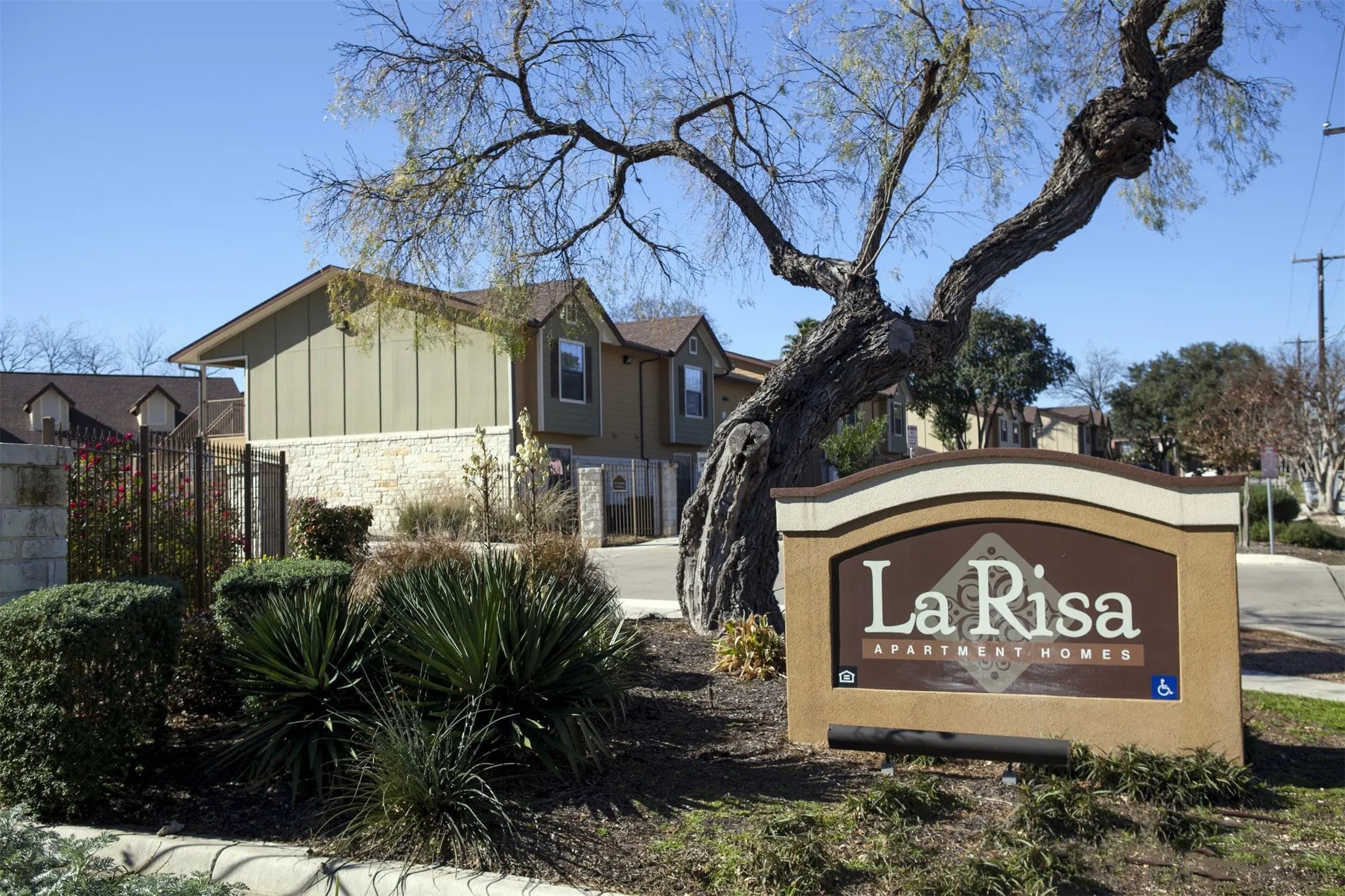 a sign on the side of a building