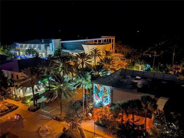 a outdoor space with lots of trees