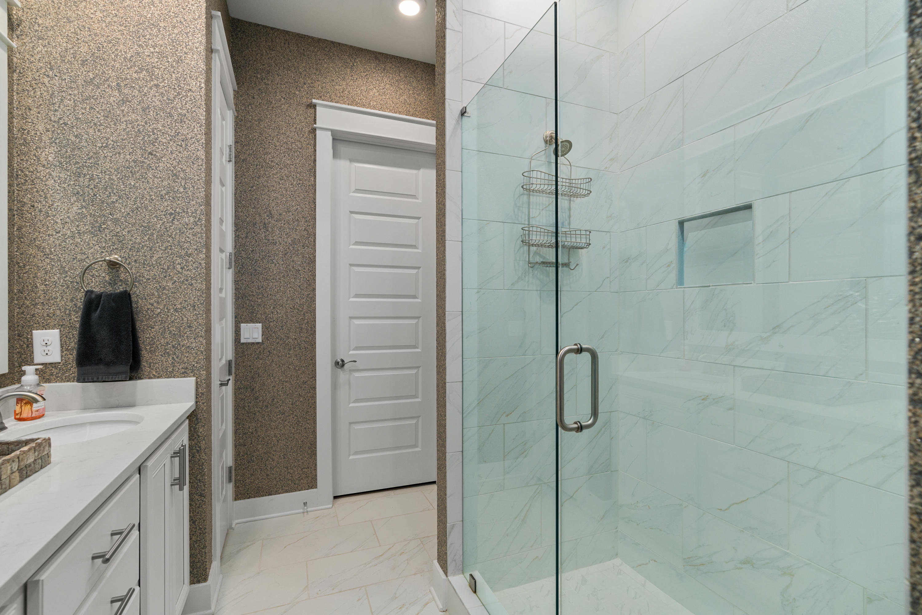 282 East Milestone Dr Inlet Beach, Unit A Inlet Beach, FL 32461 - Photo 26 of 26 a bathroom with a shower and sink