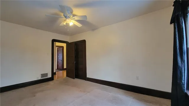 a view of an empty room