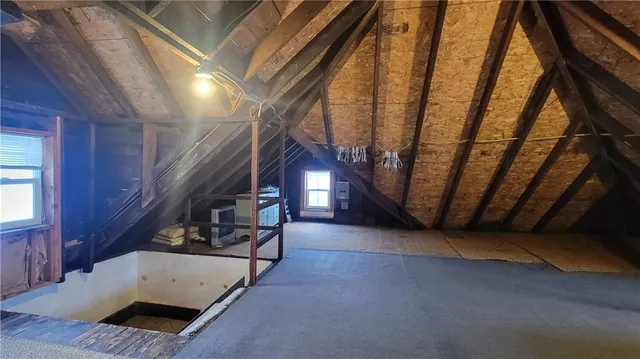 a view of storage and utility room