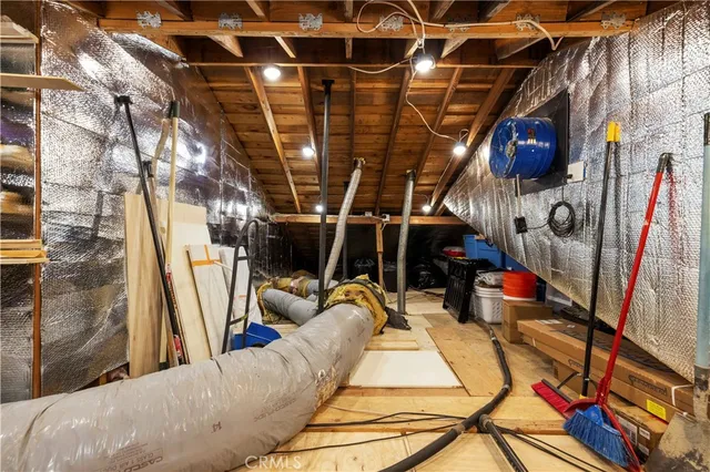 a view of storage and utility room