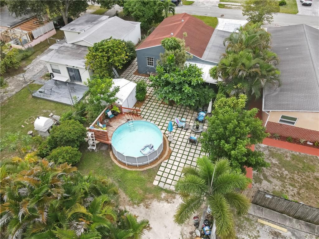 2221 Harding Street Hollywood, FL 33020 - Photo 29 of 30 an aerial view of a house with garden space and street view