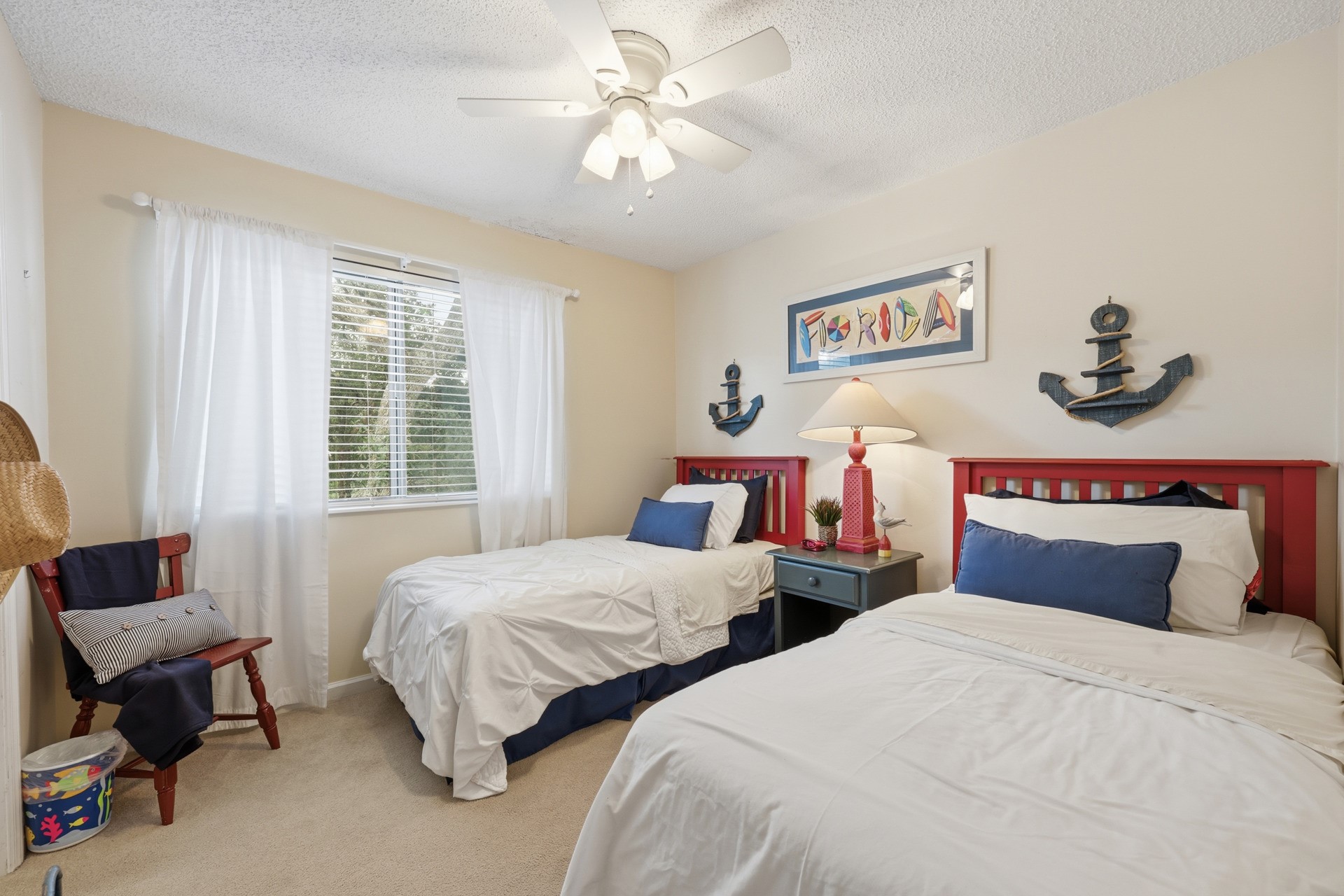 2886 Forest Ridge Drive, Unit U6 Fernandina Beach, FL 32034 - Photo 28 of 43 a bedroom with two beds and a couch