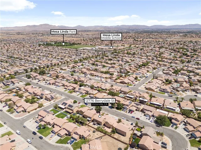 an aerial view of a city