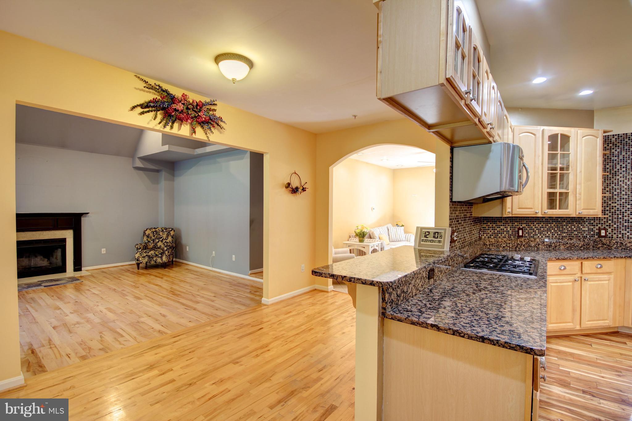 9020 Race Track Road Bowie, MD 20715 - Photo 7 of 52 Kitchen w/Breakfast Bar open to Family Room