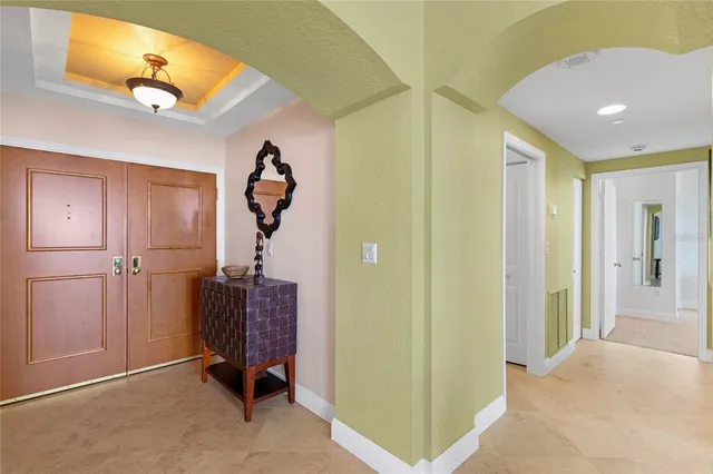 a view of an entryway with a livingroom