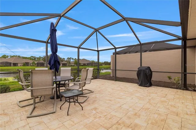 a view of outdoor space with seating