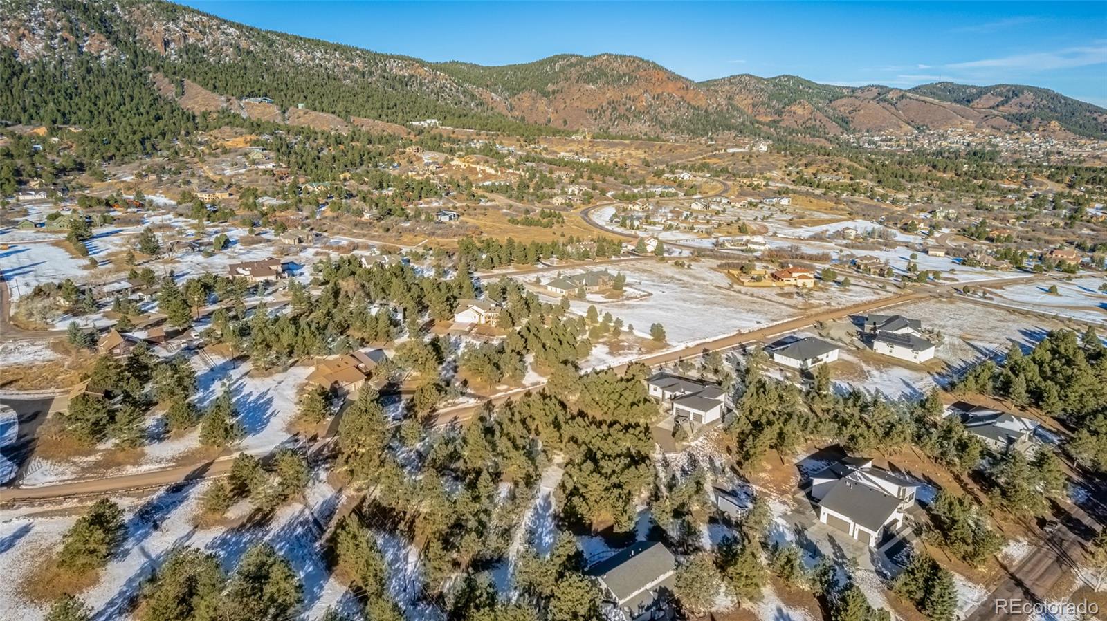 18325 Forest View Road Monument, CO 80132 - Photo 28 of 32 a view of city and mountain