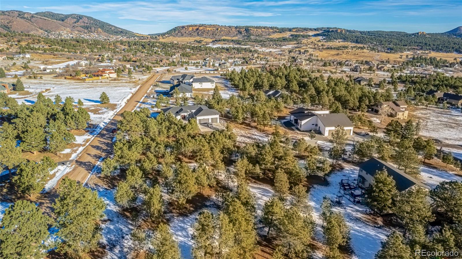 18325 Forest View Road Monument, CO 80132 - Photo 29 of 32 view of city and mountain