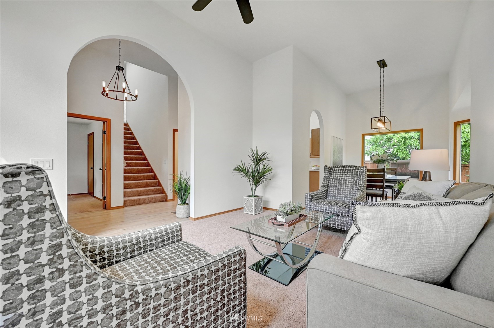1422 243rd Place Southwest Bothell, WA 98021 - Photo 6 of 40 a living room with furniture and wooden floor