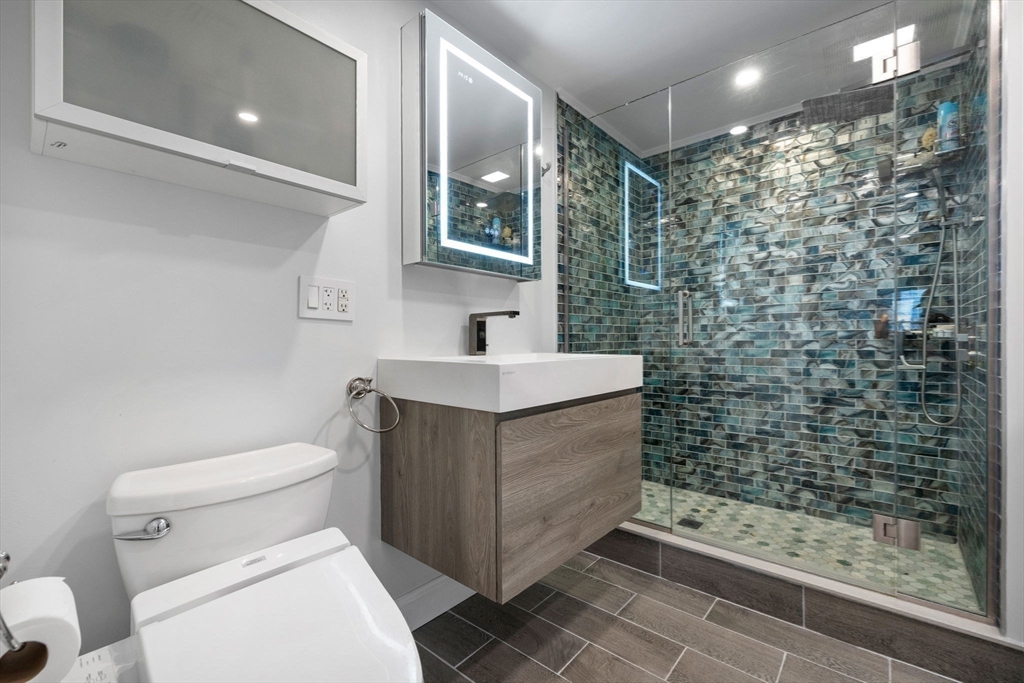 83 Payson Road Brookline, MA 02467 - Photo 18 of 34 a bathroom with a sink toilet and shower