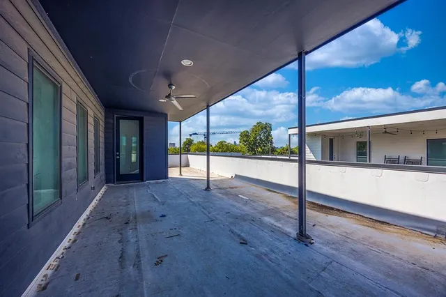 a backyard of a house