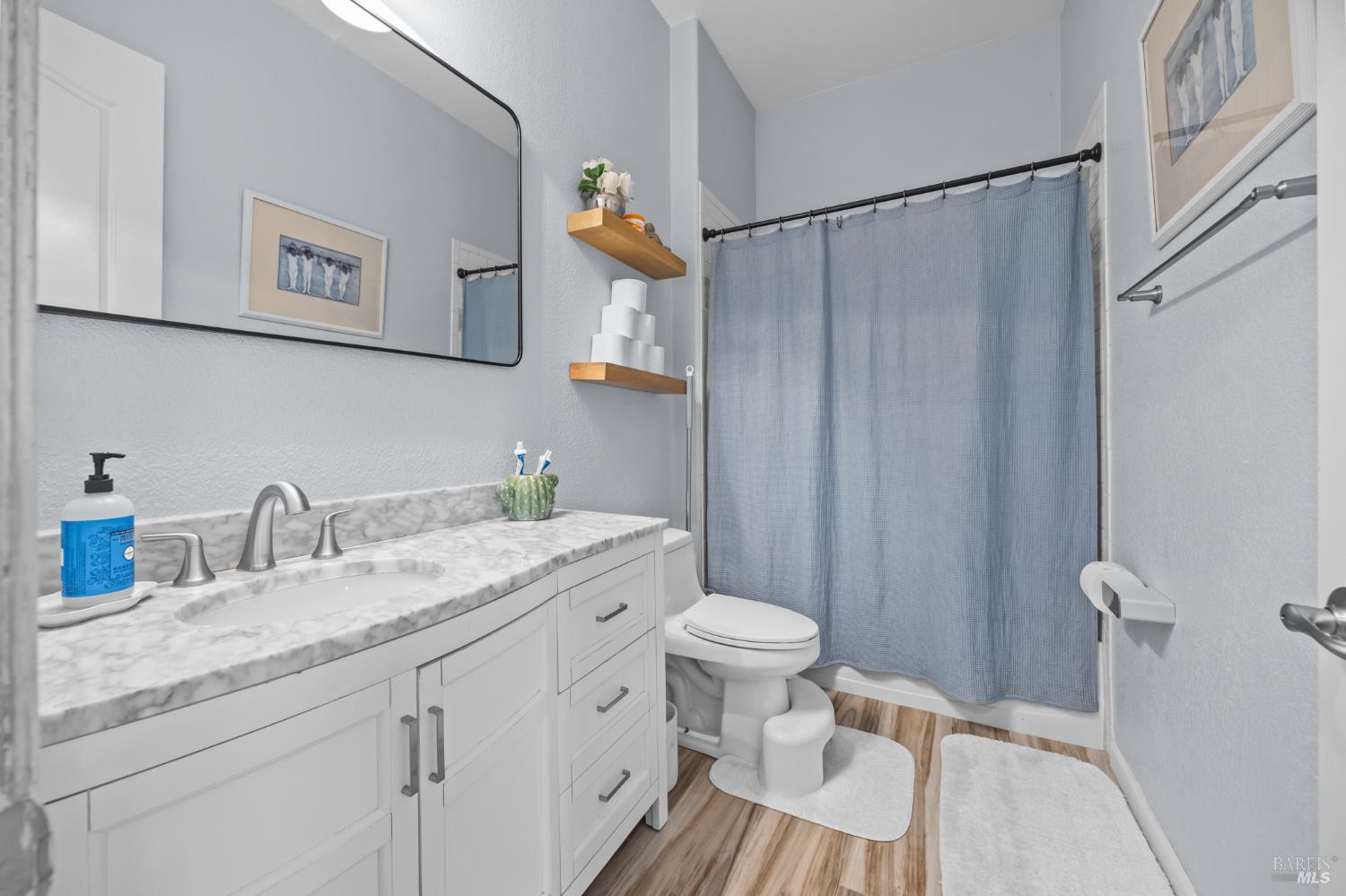 5161 Freitas Way Fairfield, CA 94533 - Photo 29 of 51 a bathroom with a granite countertop sink toilet and shower