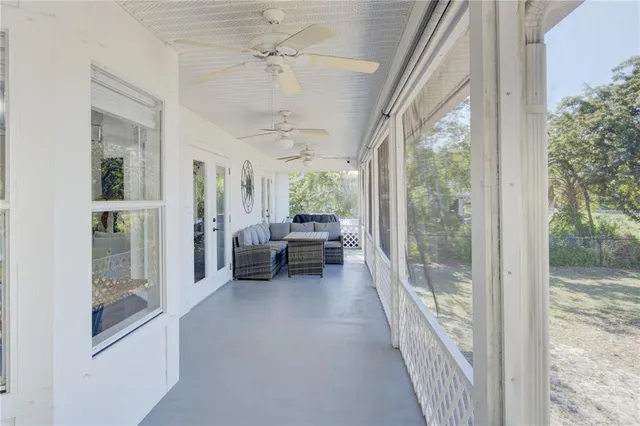 a view of outdoor space with seating