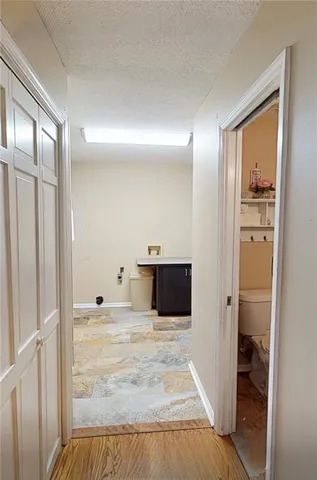 a view of yard from deck and small yard