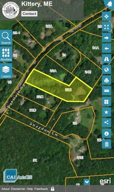 72 Bartlett Road Kittery Point, ME 03905 - Photo 31 of 31 overhead map 72 bartlett town of kittery