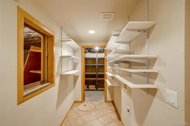 a view of a storage & utility room