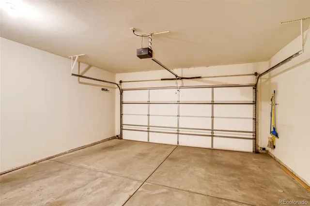 a view of a garage