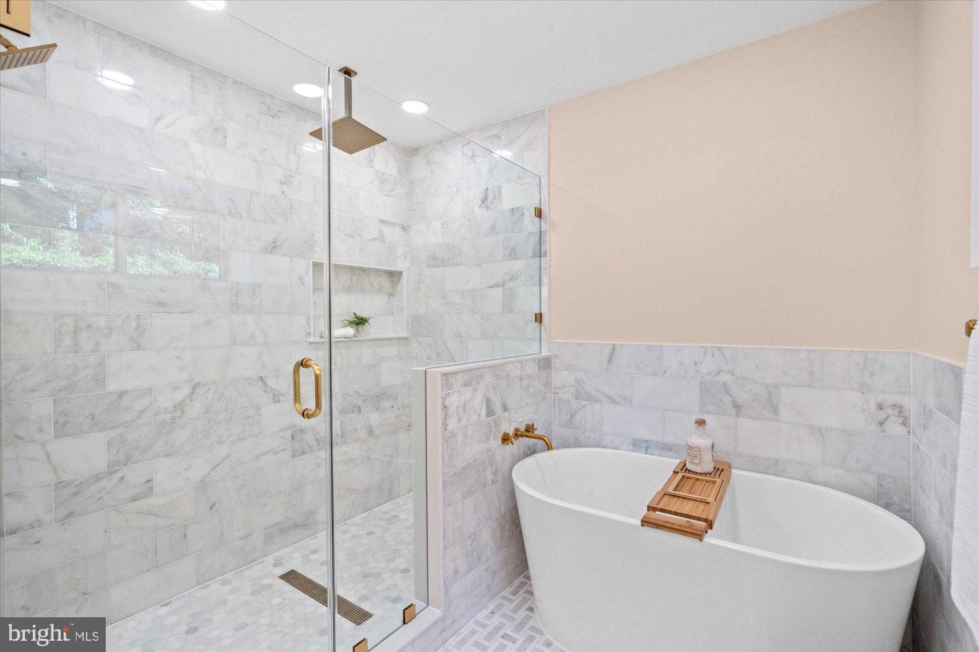 6125 Overlea Road Bethesda, MD 20816 - Photo 37 of 61 a bathroom with a bathtub and shower