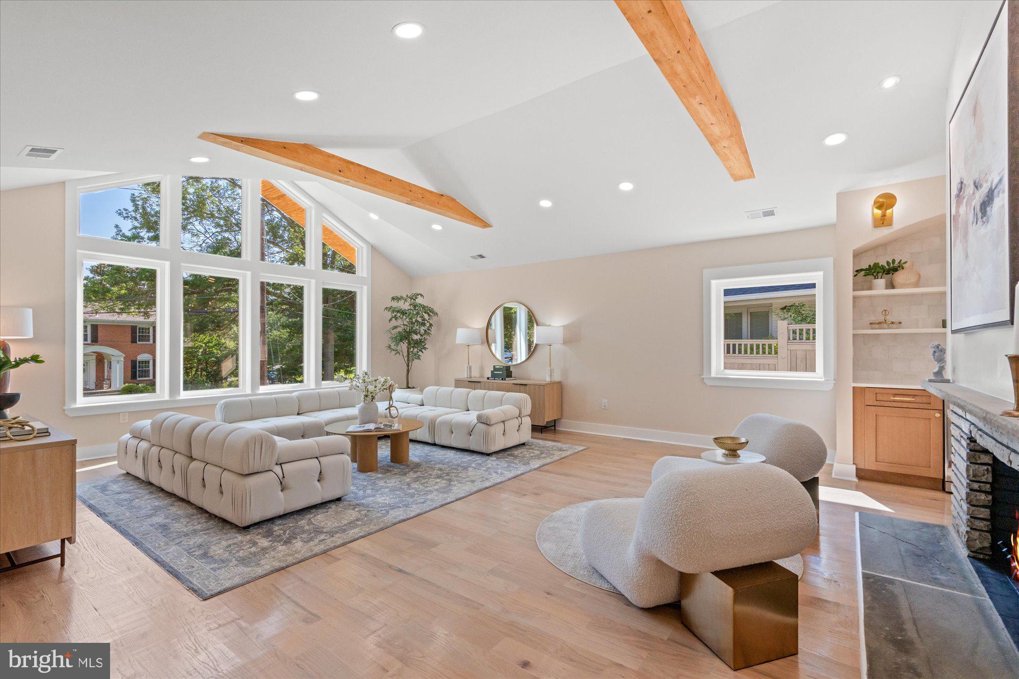 6125 Overlea Road Bethesda, MD 20816 - Photo 9 of 61 a living room with furniture and a large window