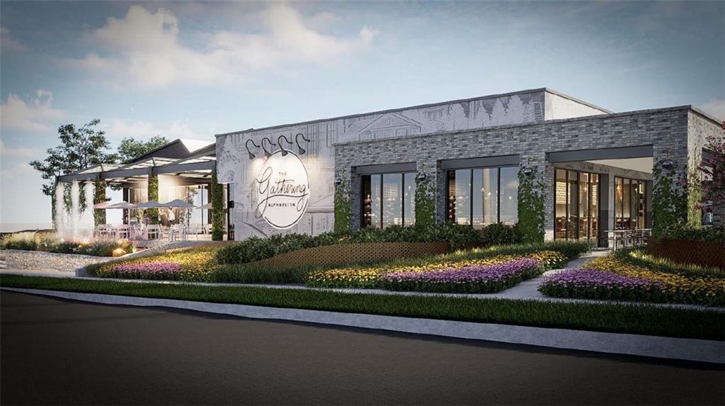 316 Treble Way Alpharetta, GA 30009 - Photo 62 of 71 a front view of a house with garden