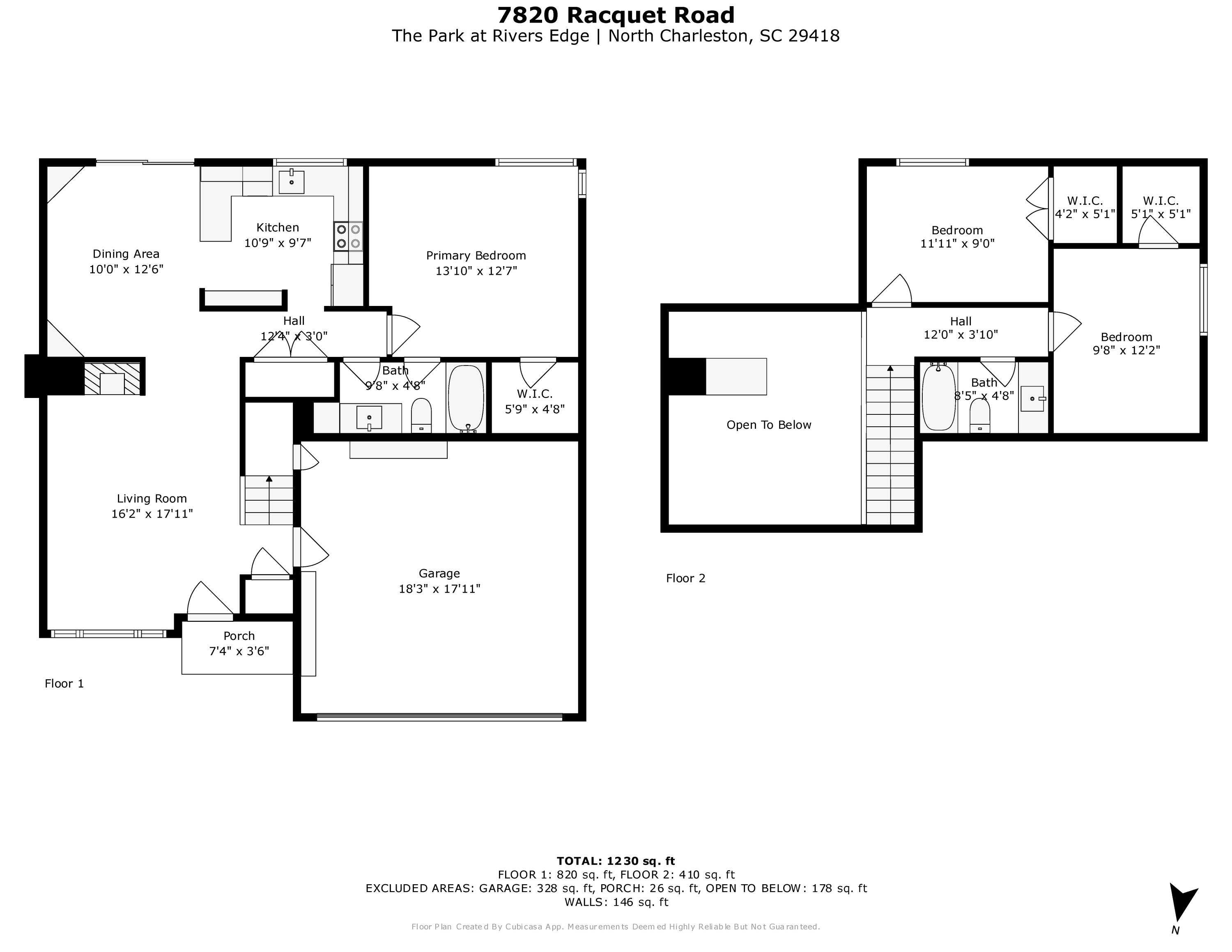 7820 Racquet Road North Charleston, SC 29418 - Photo 48 of 50 floorplan_combined