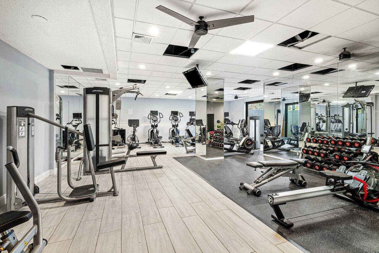 4545 North Ocean Boulevard, Unit 18D Boca Raton, FL 33431 - Photo 18 of 28 a view of a room with gym equipment