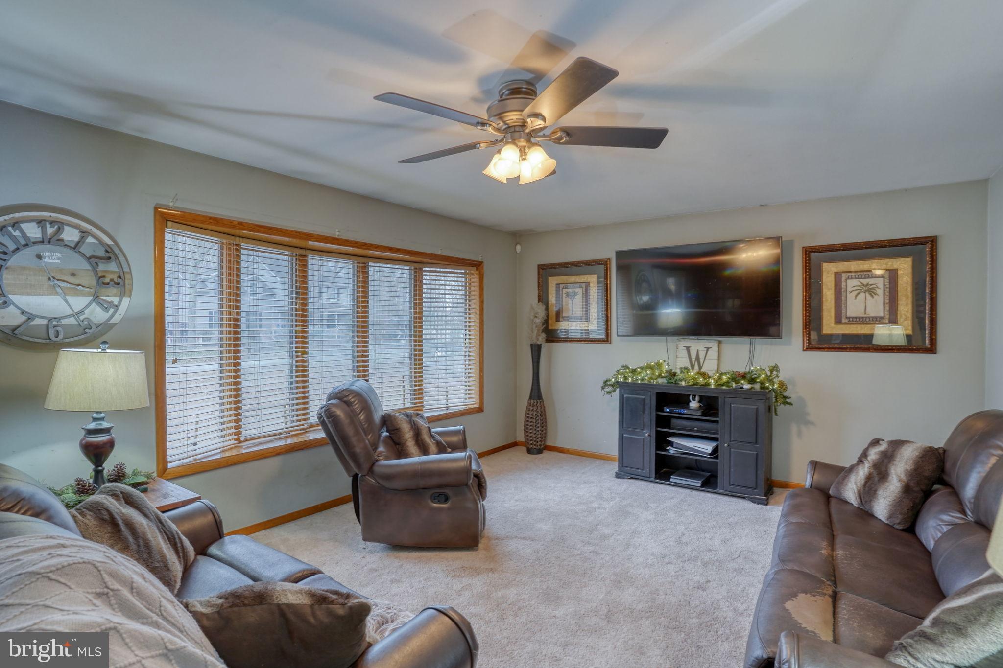 31674 Hickory Manor Road Frankford, DE 19945 - Photo 14 of 53 a living room with furniture a ceiling fan and a flat screen tv