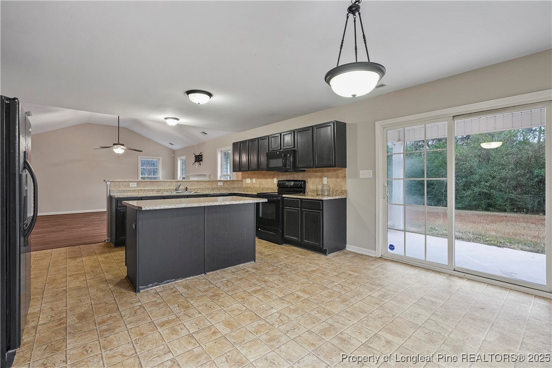 720 Cape Fear Road Raeford, NC 28376 - Photo 14 of 35 a kitchen with kitchen island a sink stainless steel appliances and cabinets