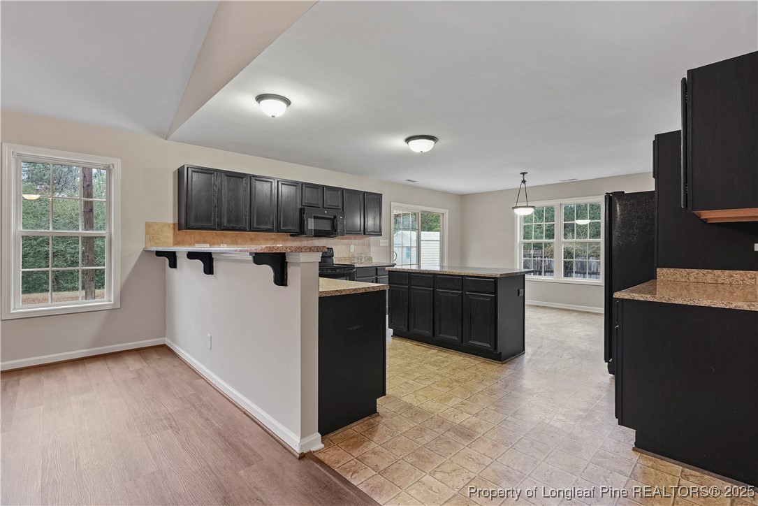 720 Cape Fear Road Raeford, NC 28376 - Photo 9 of 35 a kitchen with stainless steel appliances a stove a refrigerator a sink a microwave a counter top and oven