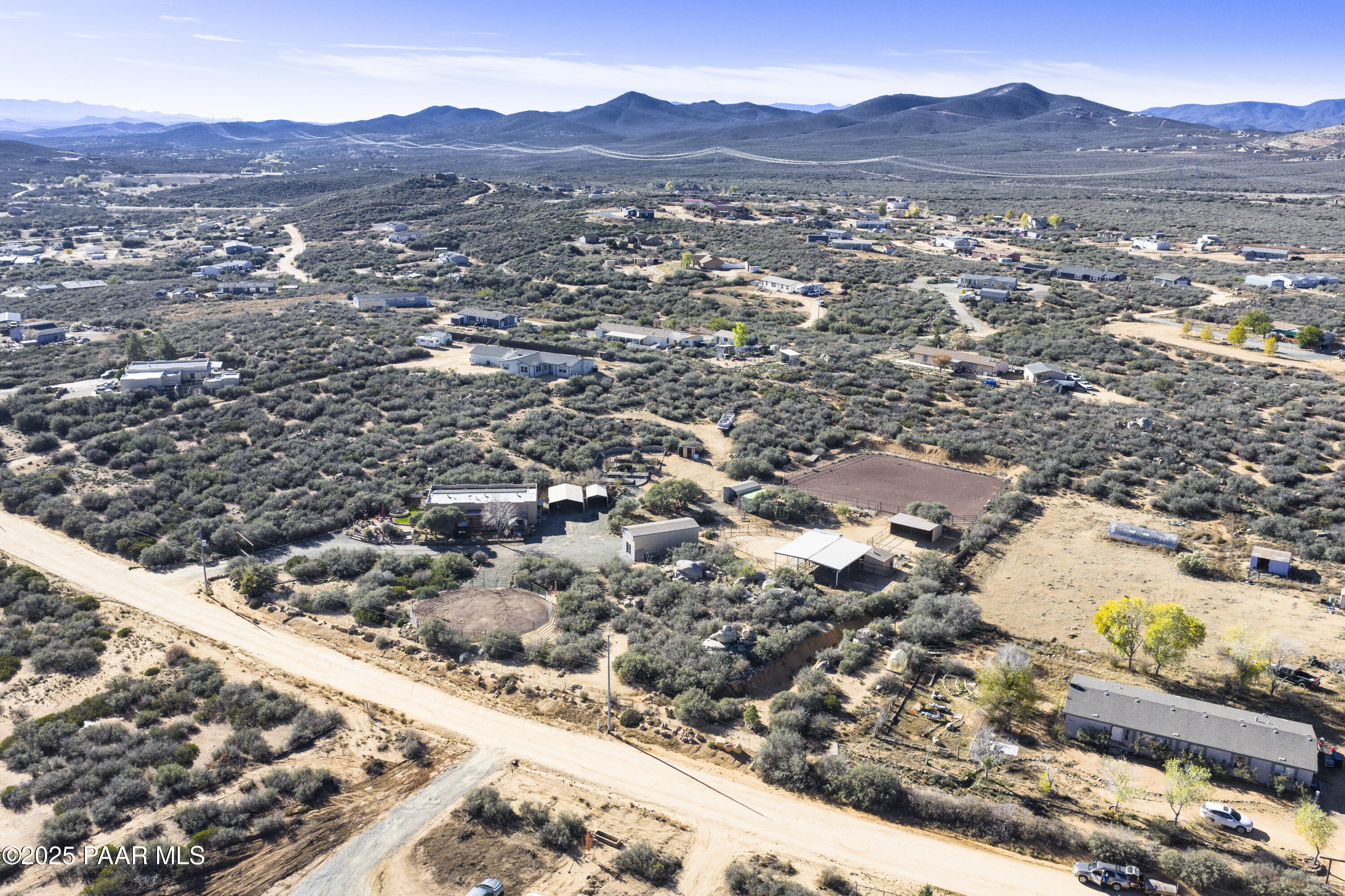 760 Yarber Wash Road Dewey, AZ 86327 - Photo 25 of 66 an aerial view of residential houses with outdoor space