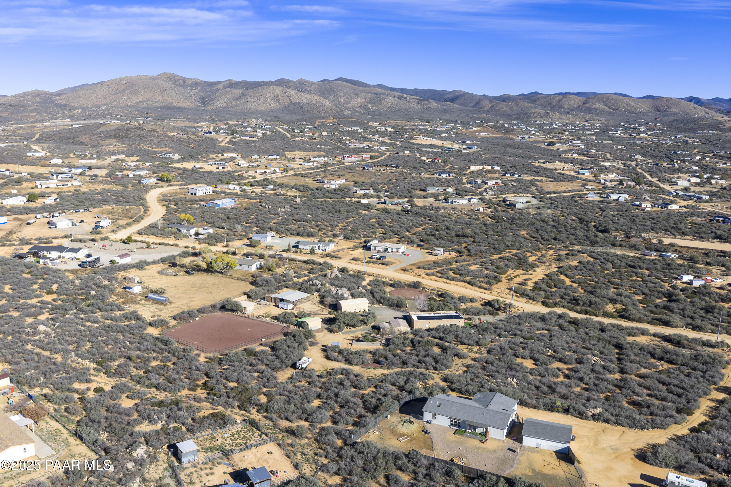 760 Yarber Wash Road Dewey, AZ 86327 - Photo 27 of 66 an aerial view of residential houses with outdoor space