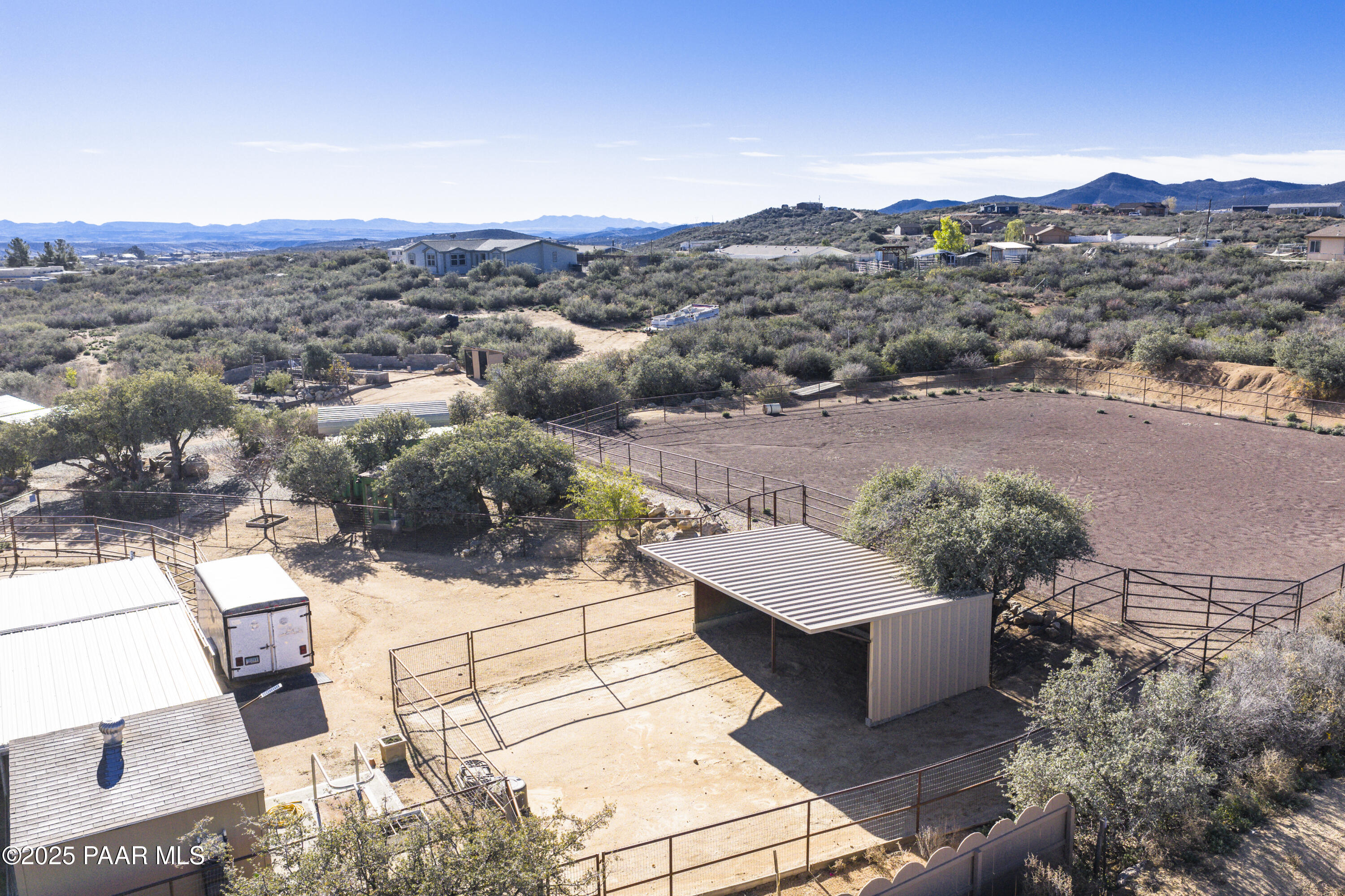 760 Yarber Wash Road Dewey, AZ 86327 - Photo 36 of 66 a view of a terrace with a bench