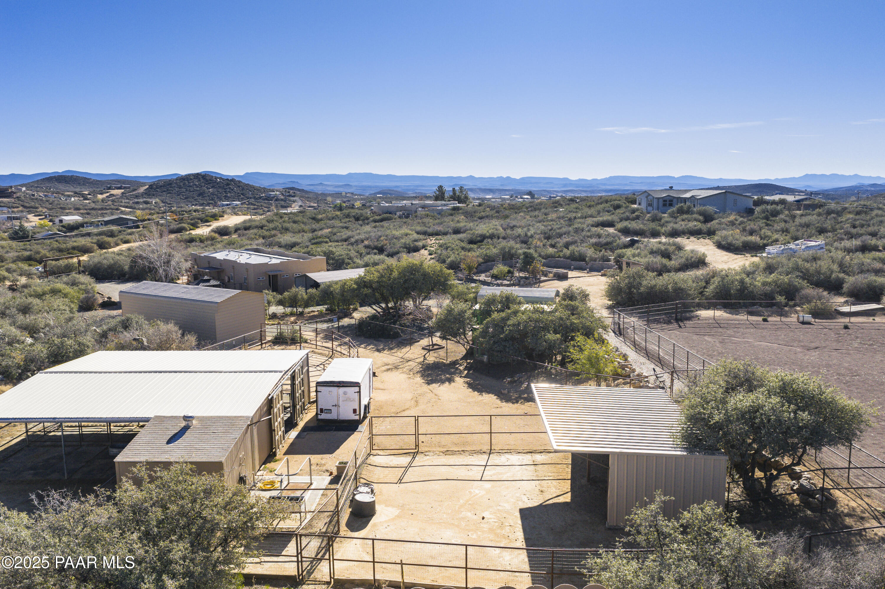 760 Yarber Wash Road Dewey, AZ 86327 - Photo 38 of 66 an aerial view of residential houses with outdoor space