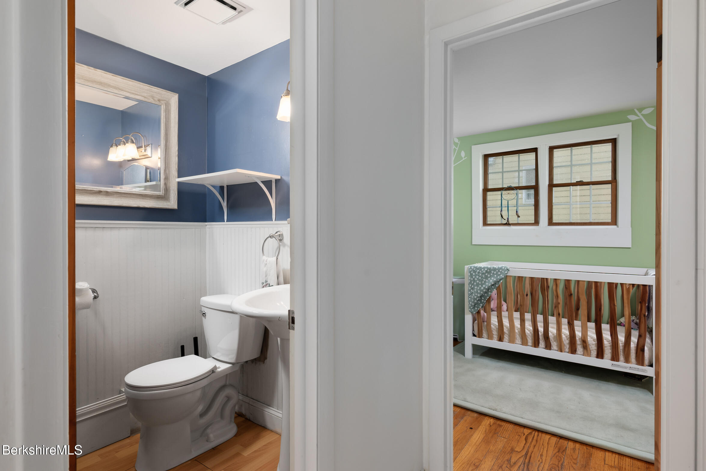 310 Luce Road Williamstown, MA 01267 - Photo 18 of 30 a bathroom with a toilet a sink and a mirror