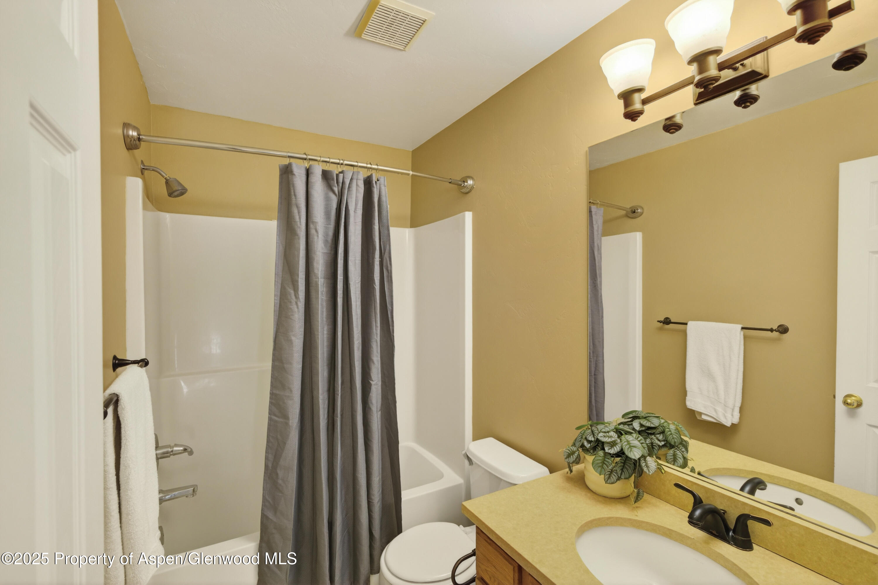 830 Donegan Road, Unit D Glenwood Springs, CO 81601 - Photo 12 of 21 a bathroom with a sink toilet and shower
