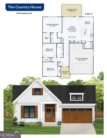 a view of a back yard