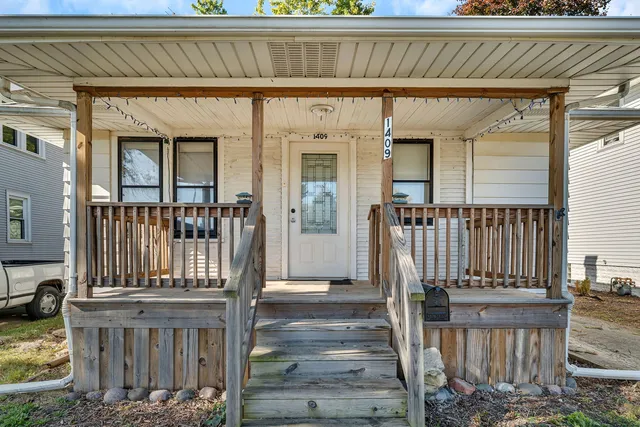 a view of front door of a house